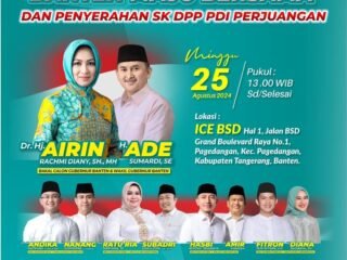 Pasangan Bakal Calon Kepala Daerah PDI Perjuangan di Banten Dideklarasikan Bersama