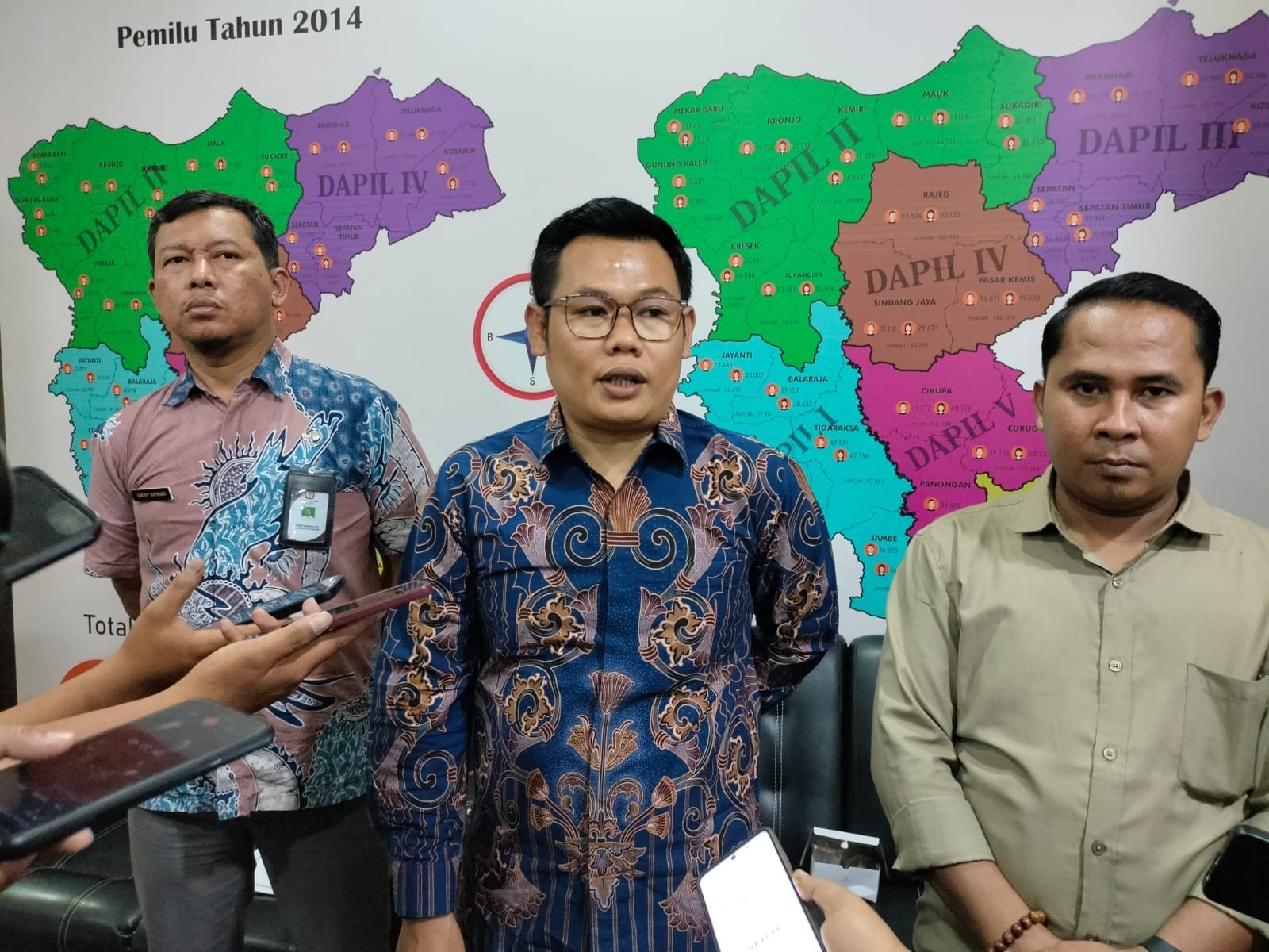 KPU Tetapkan Pilbup Tangerang Diikuti 3 Pasangan Calon Bupati-Wakil Bupati